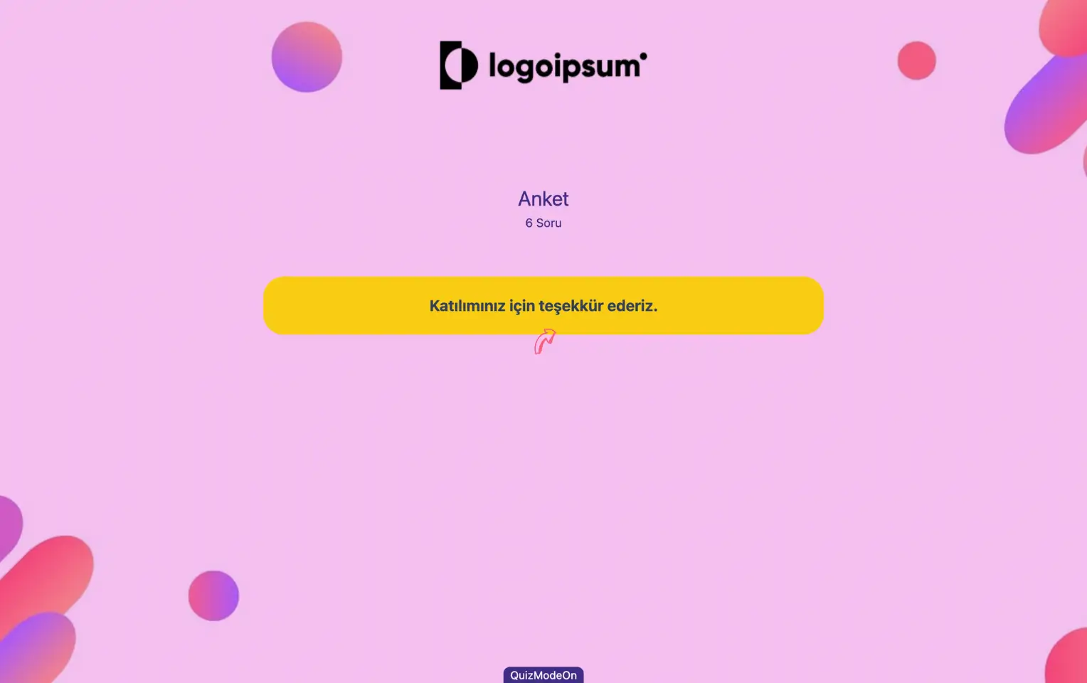 moderatör - sunucu sayfası (anket) - etkinlik sonu - teşekkürler