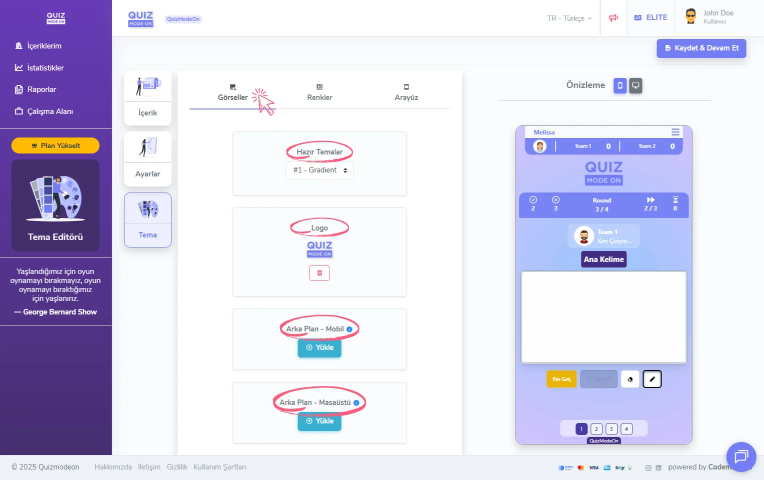 çiz bakalım oluşturma - tema editörü - görseller