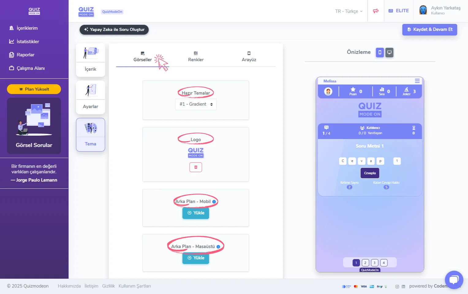 kelime oyunu oluşturma - tema editörü - görseller