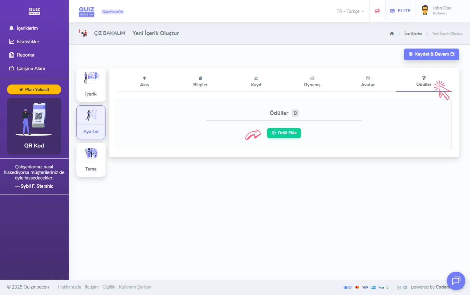 çiz bakalım oluşturma - ayarlar - ödüller