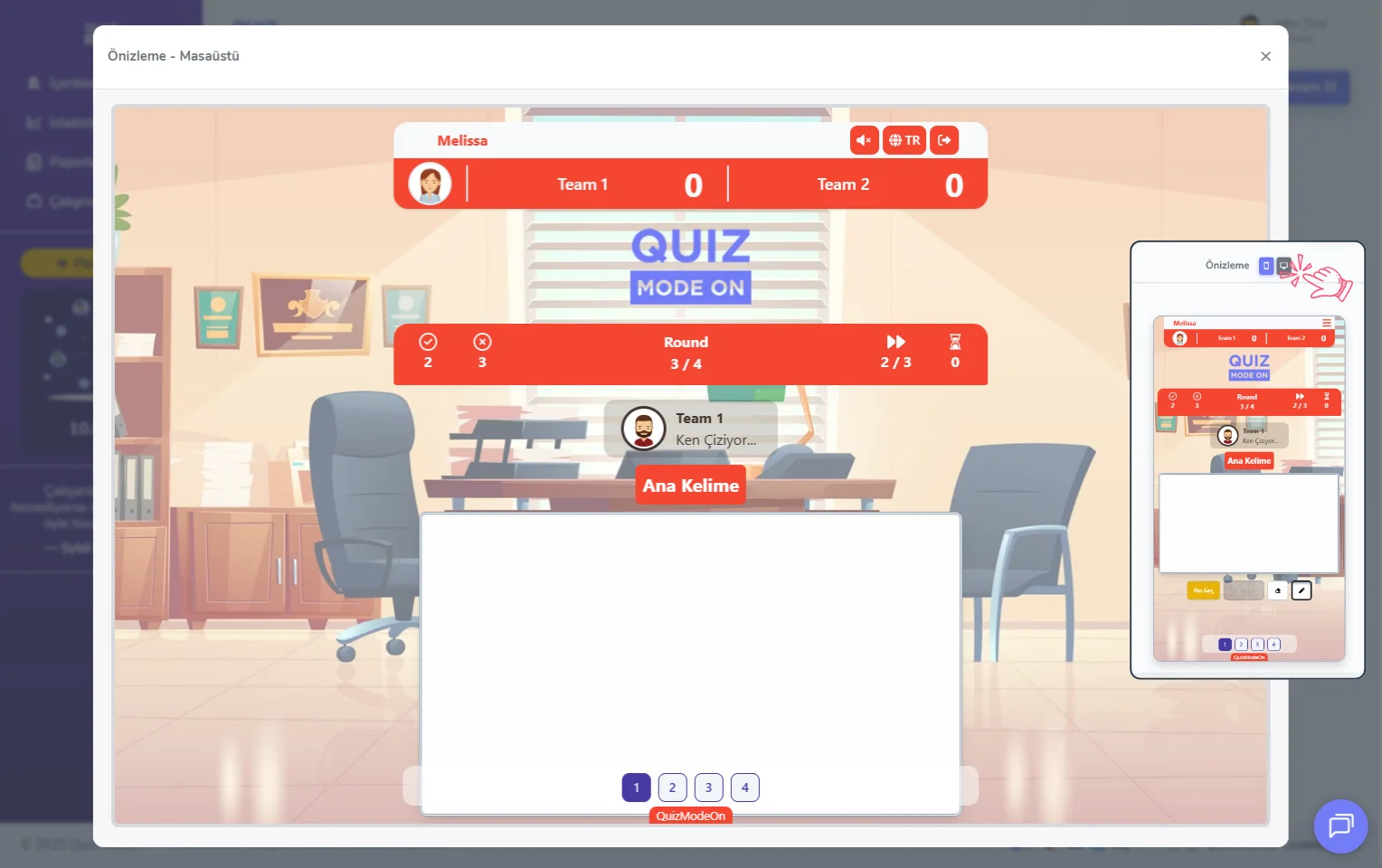 çiz bakalım oluşturma - tema editörü - önizleme